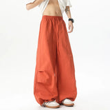 Riolio Unisex Pants Wide Leg Athletic Lounge Pants Spring Summer Lightweight Stretch Waist Casual Sportswear Joggers Loose Thin Comfort