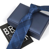 Riolio  Mens Classic Tie Striped Skinny 6cm Necktie Polyester Ties for Man Plaids Jacquard Cravat Business Party Accessories Corbatas