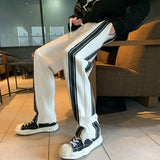 Riolio  Autumn Winter Elegant Casual Pants for Men American Street Style Fashion Loose Fit Straight Leg Men Clothing