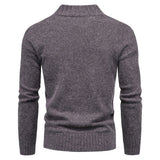 Riolio Men's Sweater Cross-border Men's Half-turtleneck Slim-fit Long-sleeved Sweater Base Shirt