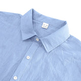 Riolio Summer New Solid Color Linen Men's Shirt Turn-down Collar Short Sleeve Men's Loose Casual Pocket Outdoor Vacation Shirt