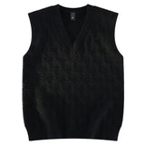 Riolio Sweater Vest Men Sleeveless V-neck Sweaters Men Pullover Autumn Winter Inner Warm Coats