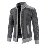 Riolio Autumn Spring Sweater Men's Cardigan Zip Up Turtleneck Jacket Y2K Sweatshirt Winter Hombre Cold Coat Knitted Jumper Sweatercoat