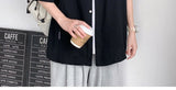 Riolio Working Pocket Solid Color Pure Cotton Short-sleeved Shirt Fashionable Summer Lapel Button Functional Half-sleeved Cardigan