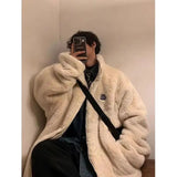 Riolio  American street style autumn and winter men and women trendy personality couple thick loose casual retro Harajuku jacket top y2k