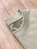 Riolio 11.29oz 320Grams Heavy Cotton Weight Oversized Loose Men T-shirt Solid Color Drop Shoulder Short Sleeve High Quality