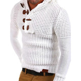 Riolio New Knit Sweater Men Autumn Winter Fashion Solid Mens Sweaters Thick Warm Men's Jumper Sweater Male Pullovers Outwear Male Coats