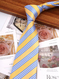 Riolio  Woven Striped Ties For Men Women Jacquard Neck Tie For Wedding Business Classic Groom Neckties Fashion Men's Neck Tie