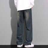 Riolio  Jeans for men spring and autumn new styles loose and versatile straight leg pants trendy for men wide leg pants for men