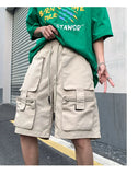 Riolio Mens Summer Cargo Shorts Multi Pocket Casual Outdoor Sports Workwear Lightweight Comfortable Hiking Shorts Trendy Fashion