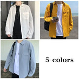 Riolio  Advanced Style Outerwear for Men Long Sleeved Cool and Loose Casual Jacket Men's Korean Style Top