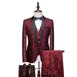 Riolio  Slim Fit Business Suit Set Single Button Jacket And Pants Workwear Style Fashionable Polyester Fiber for Men's Autumn New Arr...