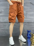 Riolio  Men Five-point Summer Thin Casual Work Clothes Loose Versatile Sports Mid-sports Pants