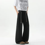 Riolio  Beige Suit Pants Men Fashion Society Mens Black Dress Pants Korean Loose Wide Leg Pants Mens Office Formal Trousers Plus Size