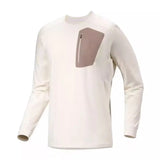 Riolio Lightweight Fce Long Sve T-irt Outdoor Men's round Ne Sweatirt Qui Dry Breathable Base Layer Spring Autumn