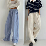 Riolio  Men's Linen Wide Leg Pants Summer New Sle Cotton Linen Loose Straight Casual Long Trousers Faion Brand Faionable