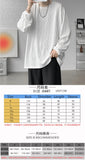 Riolio  Autumn New High Quality T-shirt For Men Hip Hop Long Sleeve Fashion Luxury Tops Korean Casual Solid Color Male Loose Tees
