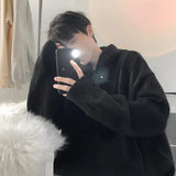 Riolio  American autumn and winter street fashion men and women personalized sweaters for couples loose retro Harajuku knitted casual