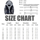 Riolio Men's Fleece Jacket Camouflage Thicken Jackets Hooded Coat Winter Long Sleeve Down Coats Casual Streetwear Men's Hoodies