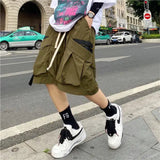Riolio  Working Shorts Men's Personality Loose Casual Five-point Pants Street Versatile Wear Wide-leg Pants