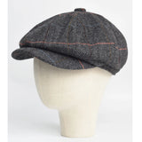 Riolio Autumn Winter Thick Warm Wool Herringbone Newsboy Cap Men Cabbie Beret Hats Octagonal Hat Detective Hats Retro Driver Flat Caps