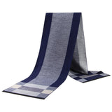 Riolio  Men Scarf For Man Winter Copy Cashmere Shawl Luxury Brand Scarf Soft Keep Warm Outdoor Grey Knit Neckerchief Men Shawl Wrap Gift