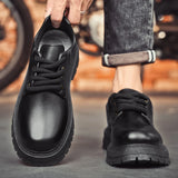 High Quality Men Casual Business Tooling Shoes Comfy Thick Bottom Italian Male Shoes Antiskid Outdoor Oxford Shoes