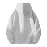 Riolio  New Autumn Winter Men Hoodie Fashion Trendy Contrast Stitching Loose Fit Unisex Casual Sweatshirt Outerwear