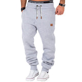 Riolio  New European and American Men's Winter Fleece Training Sports Pants Leggings Men's Sports Fitness Pants Sweatpants
