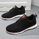 Riolio  New Men's Shoes Lightweight Breathable Knitted Casual Sports Shoes Men's Low Cut Comfortable Walking Shoes Size 39-48