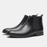Riolio  New Chelsea Men Boots Fashion Brand Comfortable Leather Boots