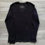 Riolio Y2K Affliction Long sleeved T shirt Fashion Round Neck Oversized T shirt New  Mens Womens Casual Gothic Clothing Tops Streetwear