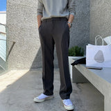 Riolio New Korean Fashion Men Suit Pants Light Luxury Business All-match Straight Slim-fit Casual Trousers Premium Elegant Dress Pants