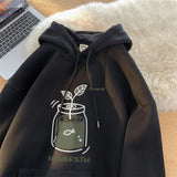 Riolio Autumn Kawaii Cartoon Graphic Hoodies Men's Y2K Streetwear Personality Sweatshirts Hip Hop Fashion Fleece Baggy Pullover Hoody