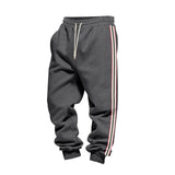 Riolio  Cross-border winter clothing outdoor men's heavy fleece loose casual simple retro training sports jogging sweatpants