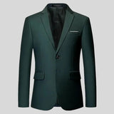 Riolio Mens Stylish Colorful Slim Fit Casual Blazer Jacket Green Purple Black Yellow Wedding Prom Formal Suit Coats For Men