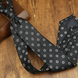 Riolio  New Trendy Mens Brown Green Navy Neckties 8cm Luxury Dots Floral Neck Ties Adult College Student Animal Printed Tie Cravat