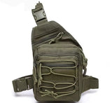 Riolio  Versatile Tactical Crossbody Bag Waterproof Large Chest Bag Men Outdoor Sports Cycling Hiking Outdoor Climbing Fishing Backpack