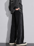 Riolio New Men's Fashion Baggy Straight Casual Pants Classic Solid Color Streetwear Sweatpants Wide Leg Trousers Male Trendy Brand