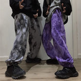 Riolio  Spring Autumn Men's Harajuku Y2K Tie Dye Harem Pants Male High Waist Loose Casual Streetwear Sweatpants Hombre Vintage Trousers