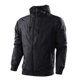 Riolio  Spring Autumn Men's Bomber Jackets Fashion Men Lightweight Sports Zipper Hooded Coats Outdoor Men Windbreaker Running Jackets