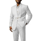 Riolio  New Casual Men's Suit Two-piece Wedding Banquet Groom and Best Man Dress  Wedding Suits for Men   Men Suit Set  Costume