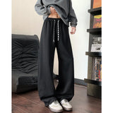 Riolio Black Casual Pants Men Fashion Oversized Wide Leg Pants Men Streetwear Loose Sweatpants Mens Sports Pants Male Trousers M-3XL