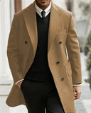 Riolio  Modern Man Trench Coat Customized Full Man Terno Fashion Notched Lapel Double Breasted Elegant Men's Winter Jacket Men Jacket