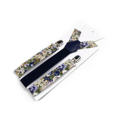 Riolio  Floral Cotton 2 Sizes Suspenders Parent Child Sets Men Women Kids Braces Adjustable Straps Male Pants Shirt Skirt Accessory Gift