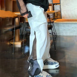 Riolio  Mens Drawstring Pants Mens Thin Casual Pants Niche Personality Streetwear Breathable Versatile Trousers Men'S Clothing Summer