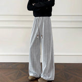 Riolio  Mens Trousers Texture Twill Plain Casual Pants Autumn Outdoor Daily Versatile Youth Loose Straight Pants Men'S Clothing New