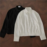 Riolio  Shirt men Korean Style Loose Fit Square Neck Plain Color Long Sleeve Shirt Man Autumn New Trendy Youth Dance Shirts Oversized