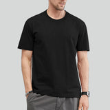 Riolio  100% Cotton High Quality Men's T-Shirt Solid Color Classic Timeless Simple Style Fashion Tops Versatile Unisex Kids Daily Tees