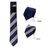 Riolio  2pcs Man Tie Classic Business Necktie Blue Wine Pink Solid Color Smart Casual Suit Necktie Striped Plaid Paisley Neck Gravatas